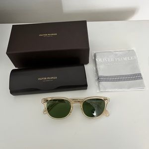 Oliver people's. Brand new SHEL DRAKE. Color buff. Case included